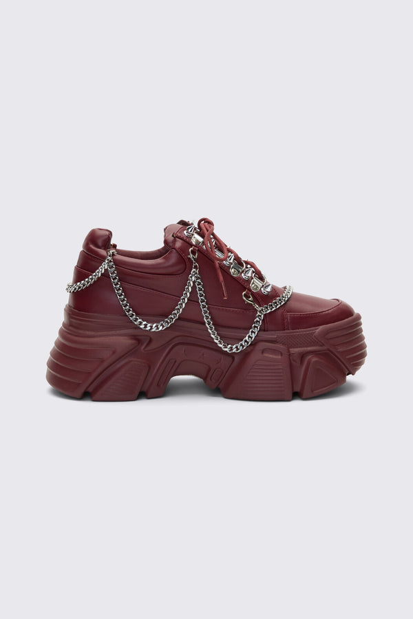 Dangerfield - Plum Chained Sneakers - plum