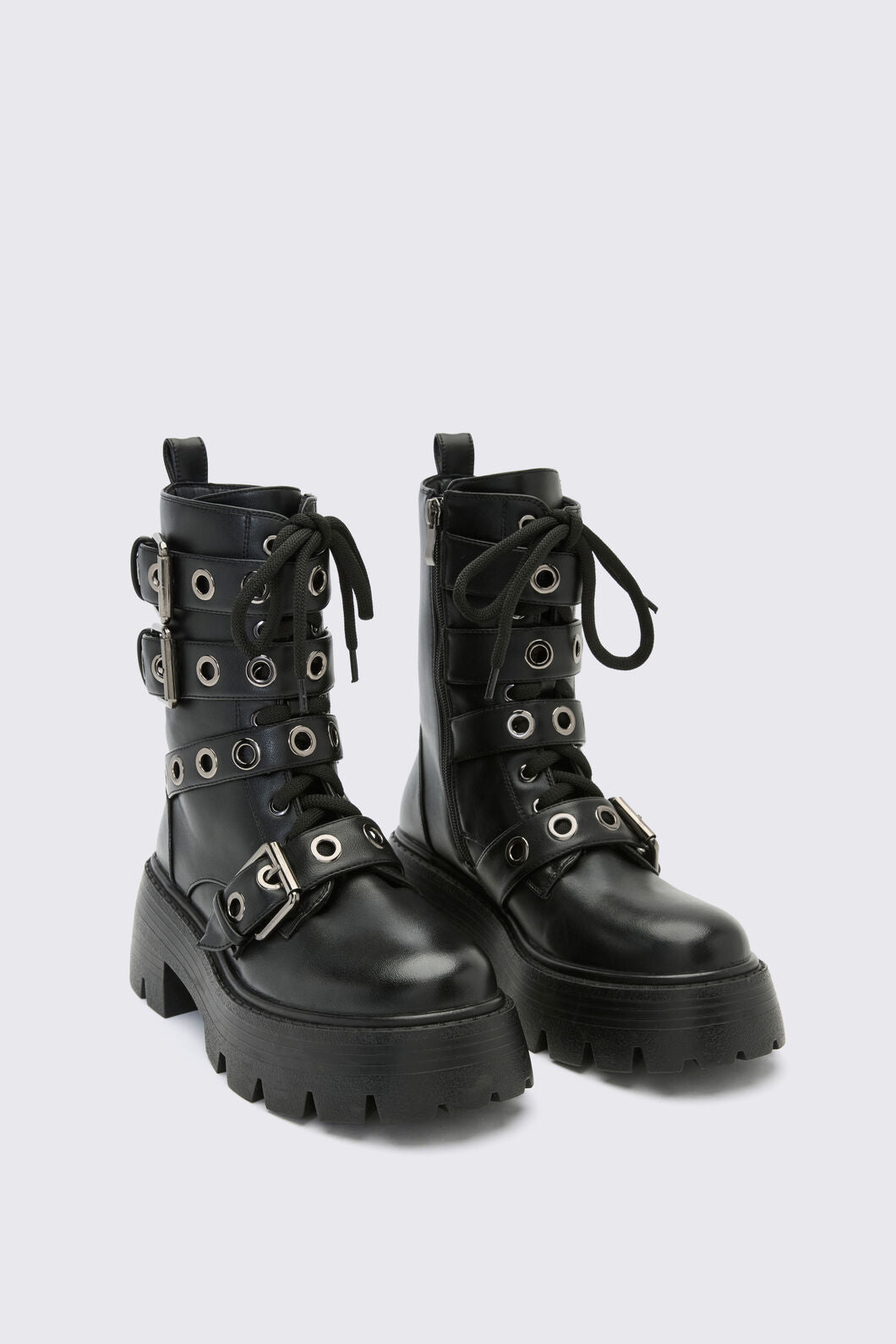 Dangerfield - Eyelet Fat Lace Boot - black