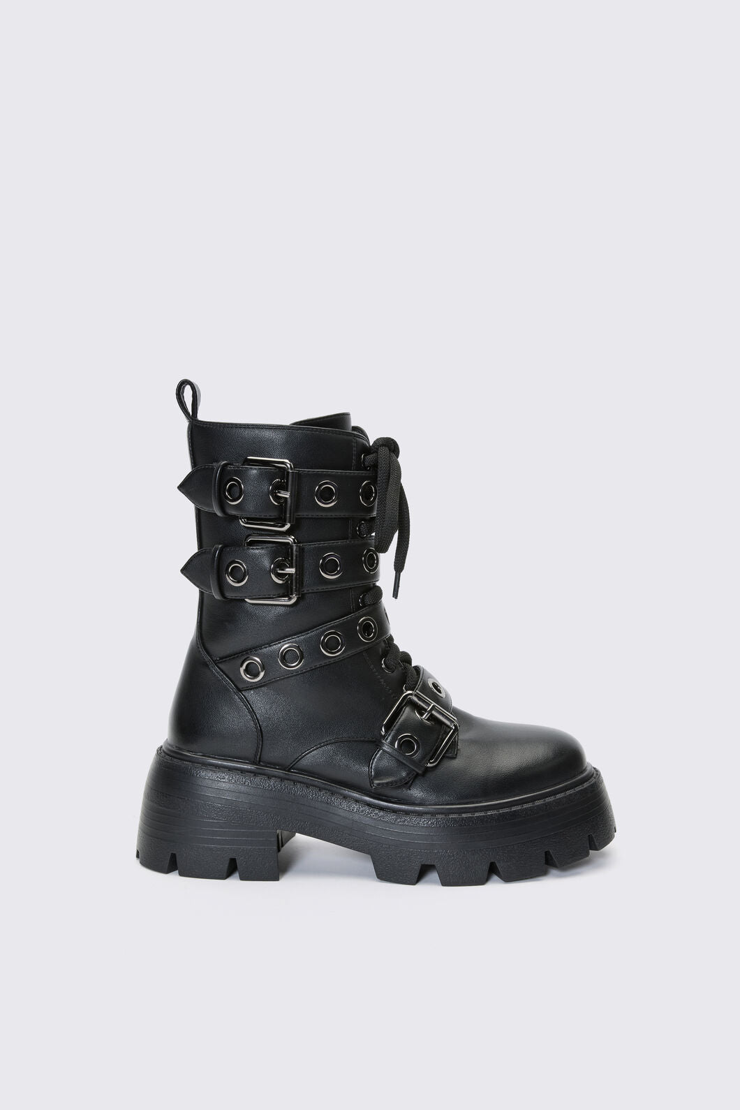Dangerfield - Eyelet Fat Lace Boot - black