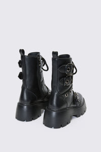 Dangerfield - Eyelet Fat Lace Boot - black