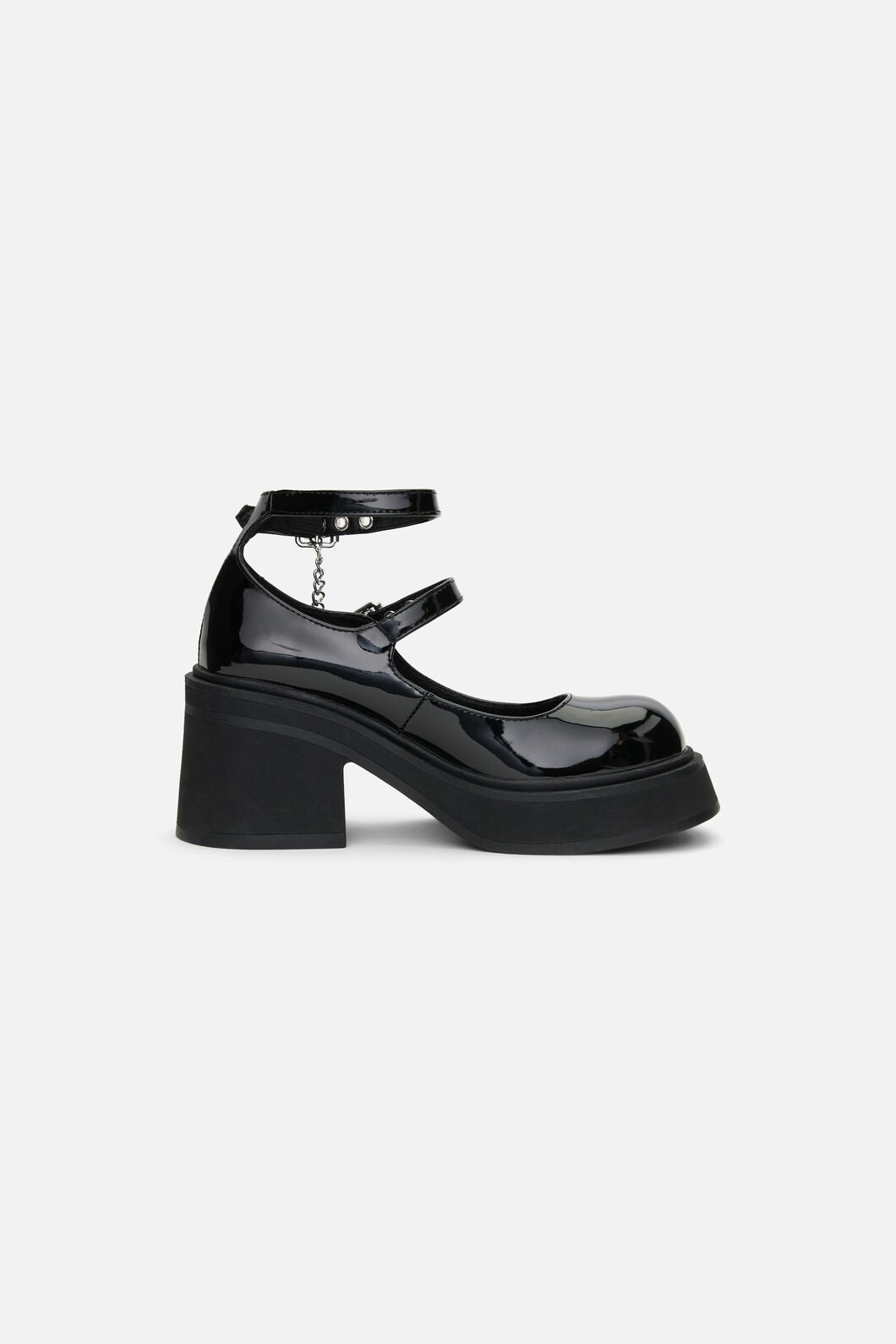 Dangerfield - Patent Cross Charm Mary Jane - black