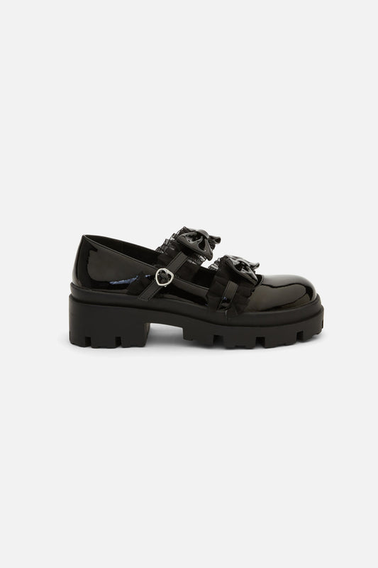 Dangerfield - Black Bow Shoe - black