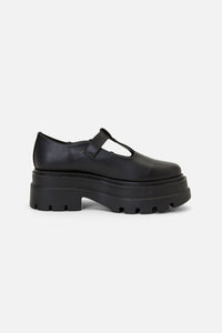 Dangerfield - Coffin Chain T Bar Shoe - black