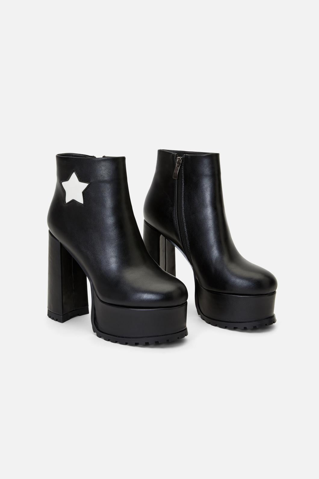 Dangerfield - Star Platform Boot - black