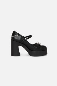 Dangerfield - Coffin Chain Stud Heel - black
