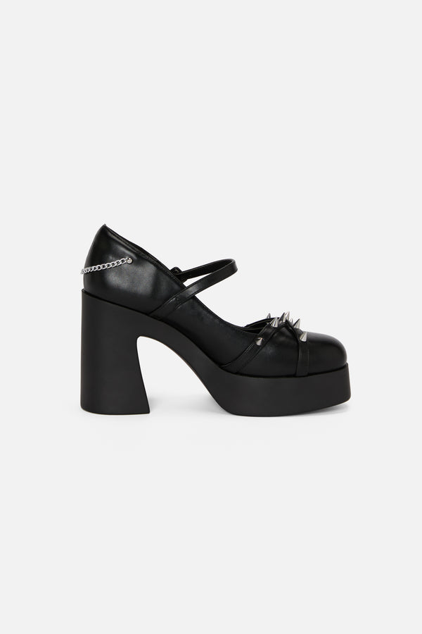 Dangerfield - Coffin Chain Stud Heel - black