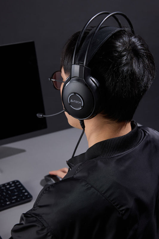 A4Tech - FH300U Neon Illum. Headset - black