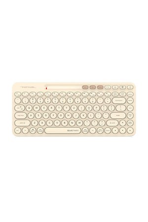 A4Tech - FBK36C AS Recharge Cmpct KB - cafe-latte