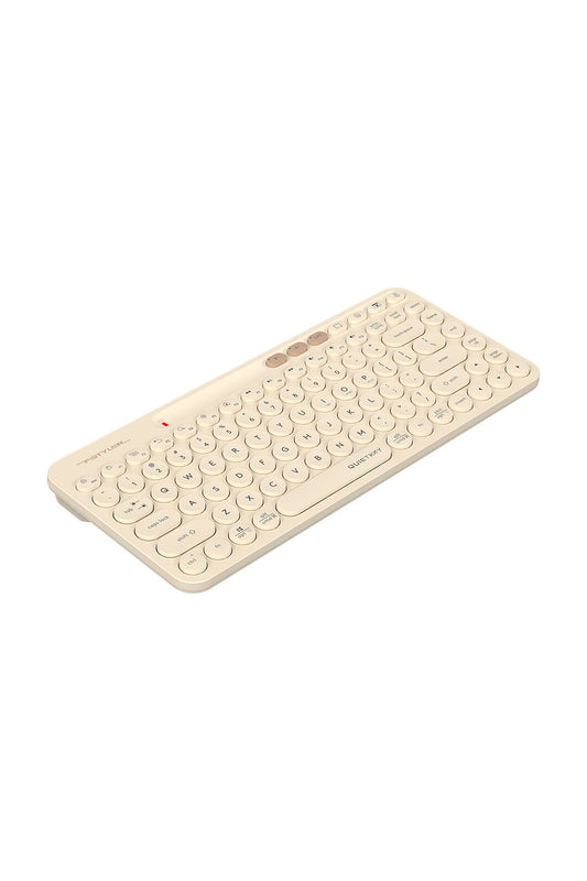 A4Tech - FBK36C AS Recharge Cmpct KB - cafe-latte