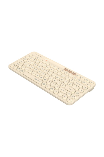 A4Tech - FBK36C AS Recharge Cmpct KB - cafe-latte