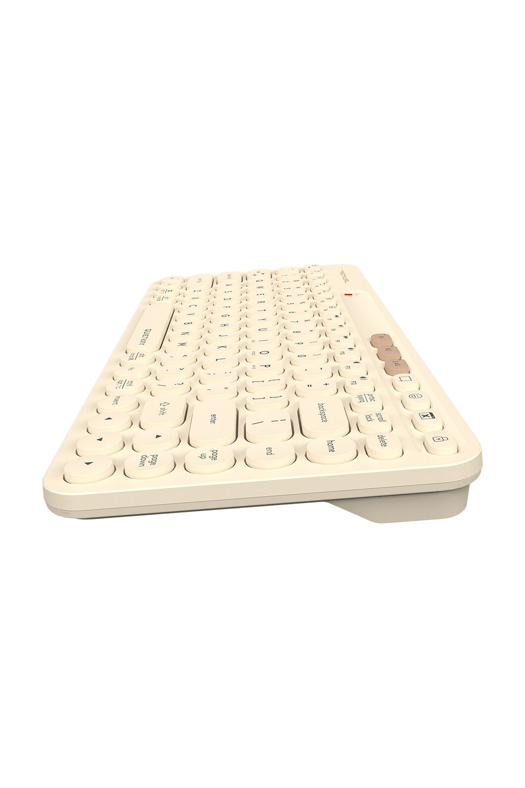 A4Tech - FBK36C AS Recharge Cmpct KB - cafe-latte