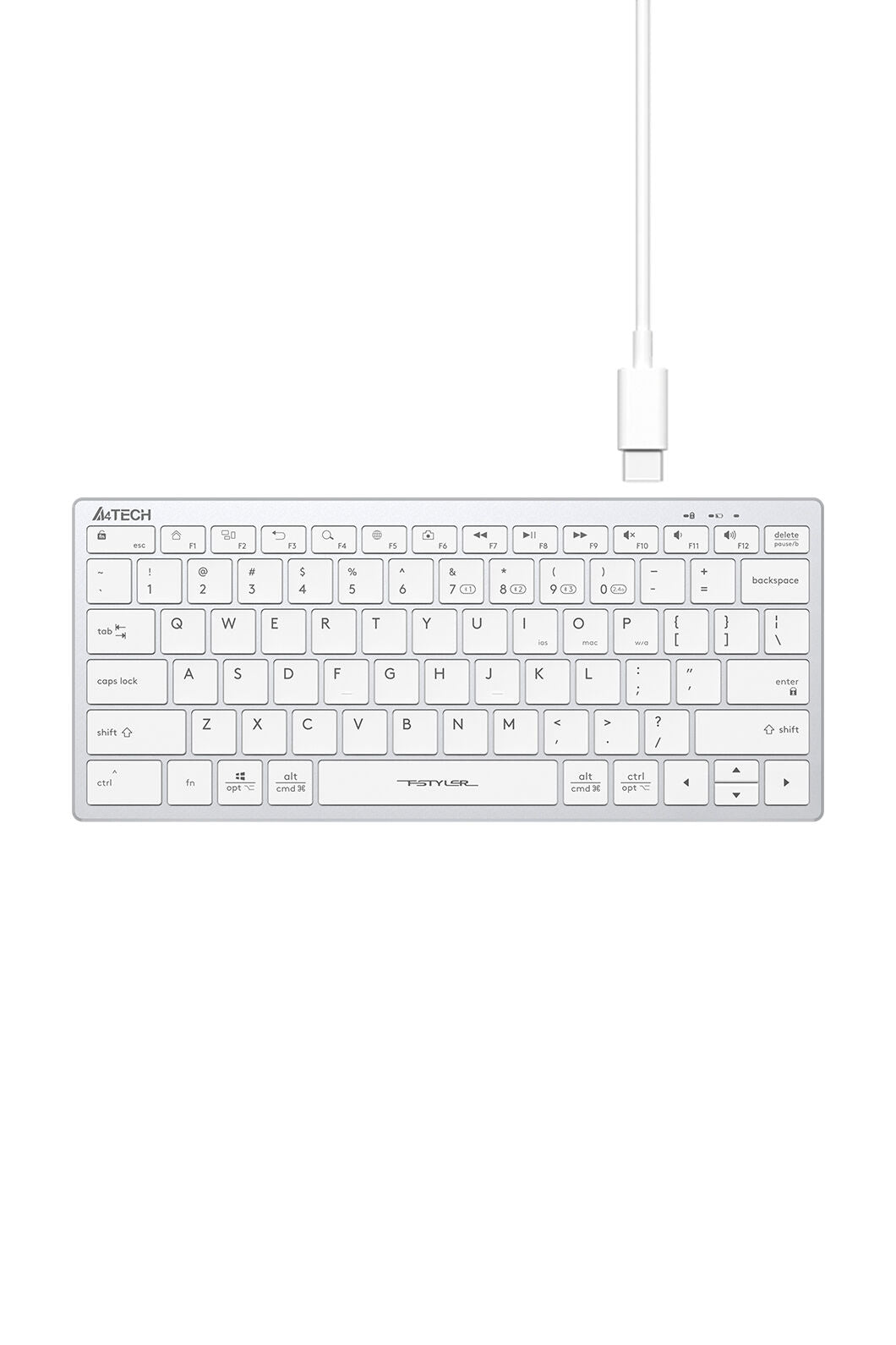 A4Tech - FBX51C SSwitch Nano Cmpct KB - white