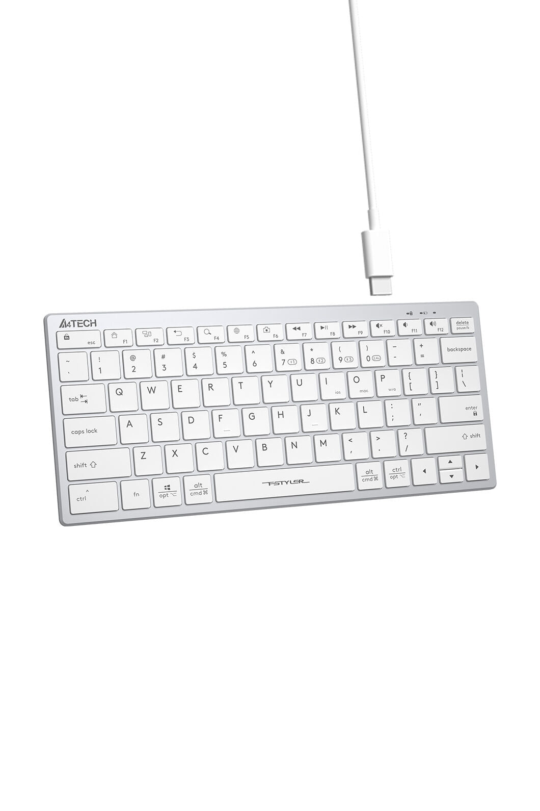 A4Tech - FBX51C SSwitch Nano Cmpct KB - white