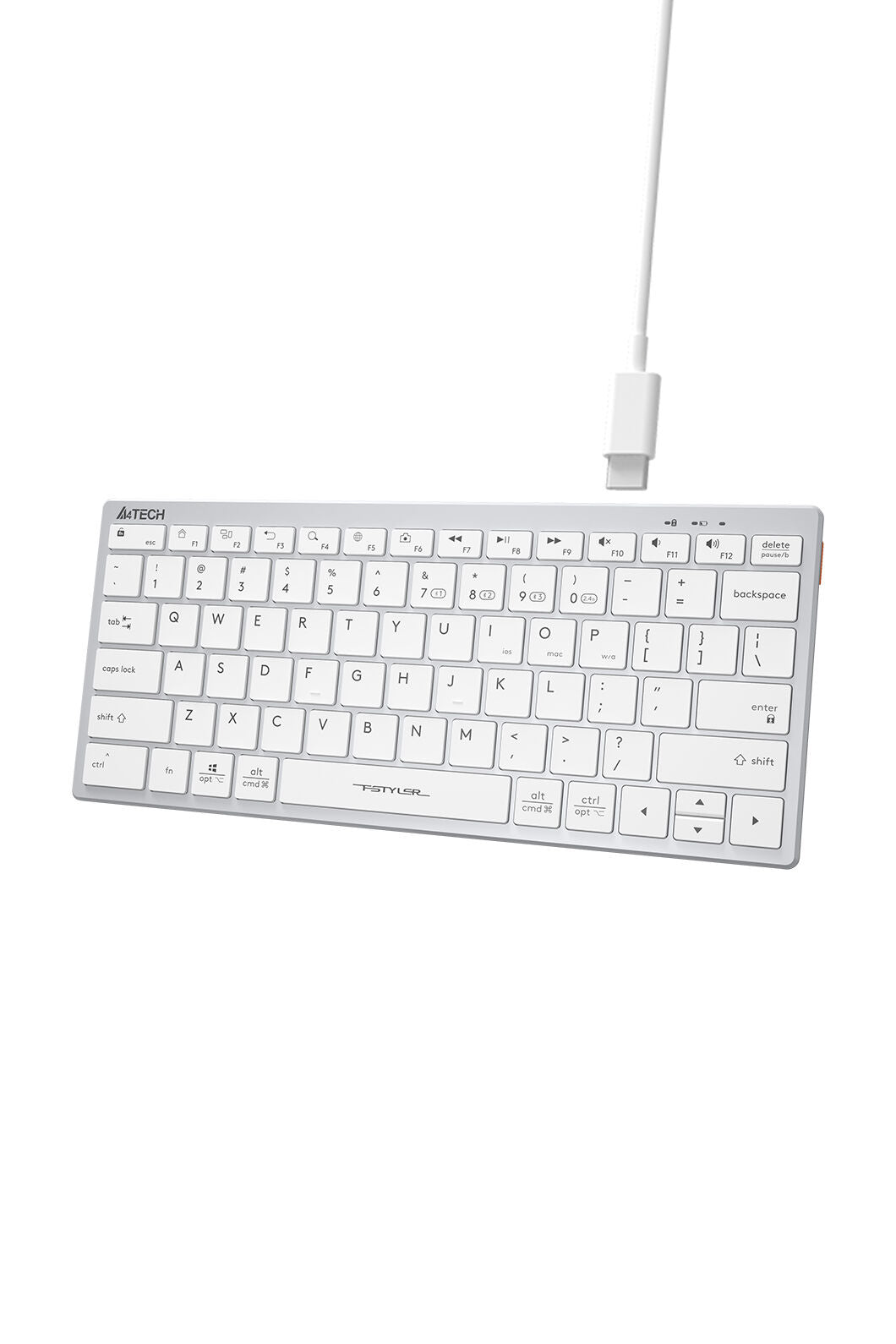 A4Tech - FBX51C SSwitch Nano Cmpct KB - white
