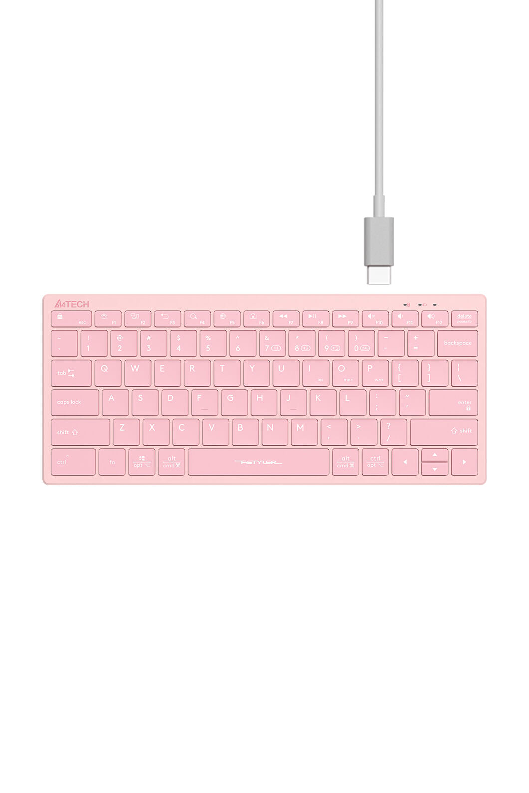 A4Tech - FBX51C SSwitch Nano Cmpct KB - baby-pink