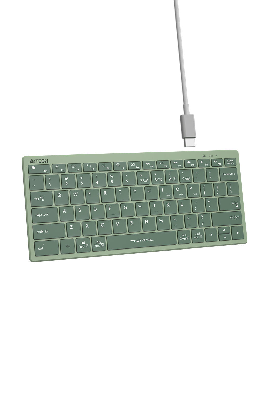 A4Tech - FBX51C SSwitch Nano Cmpct KB - matcha-green