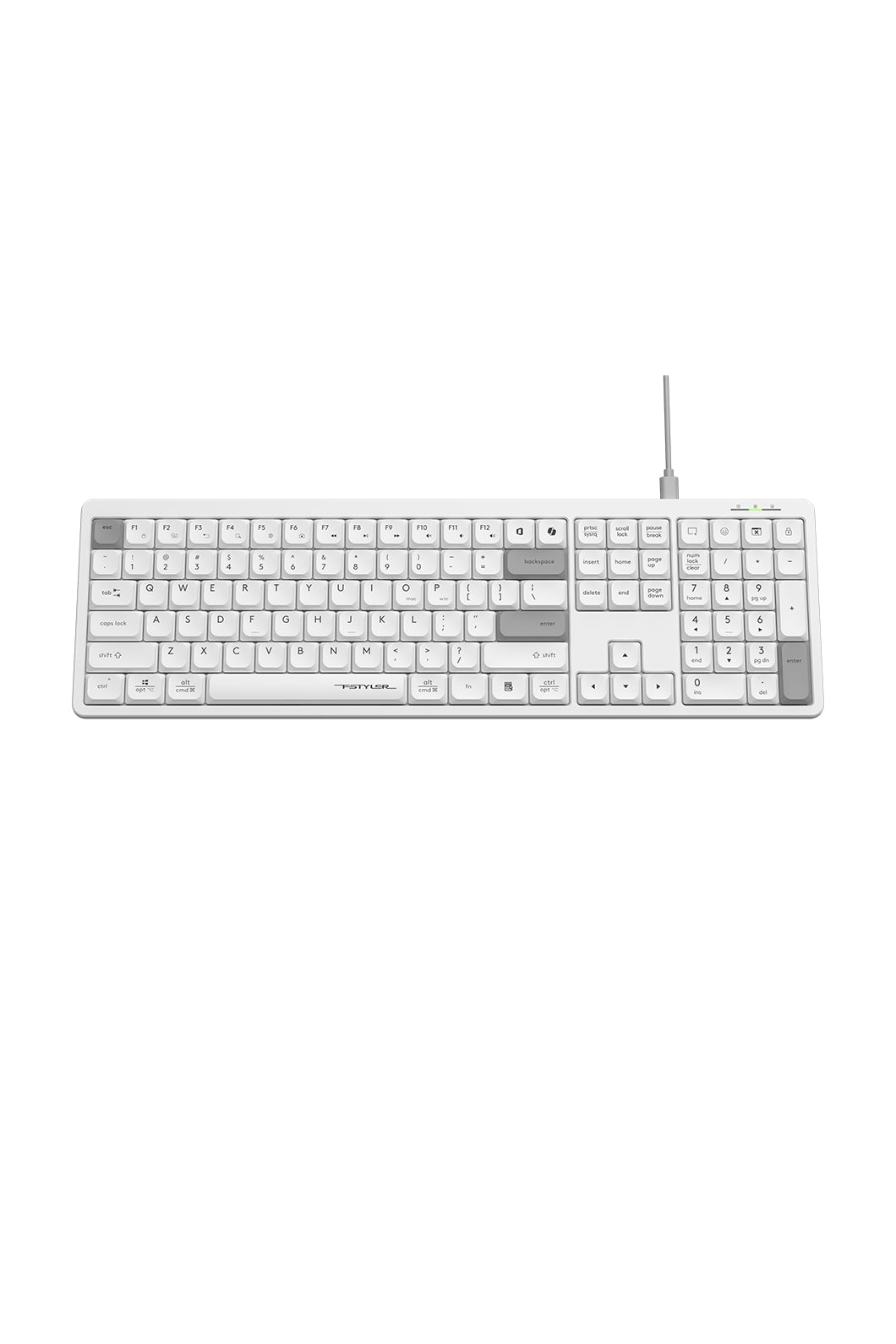 A4Tech - FX55 LowProfile Full KB - white