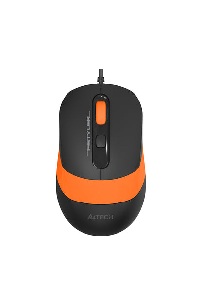 A4Tech - FM10S Silent Wire Mouse - orange