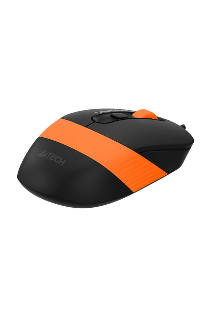 A4Tech - FM10S Silent Wire Mouse - orange