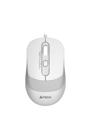 A4Tech - FM10S Silent Wire Mouse - white