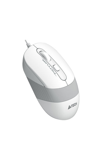 A4Tech - FM10S Silent Wire Mouse - white