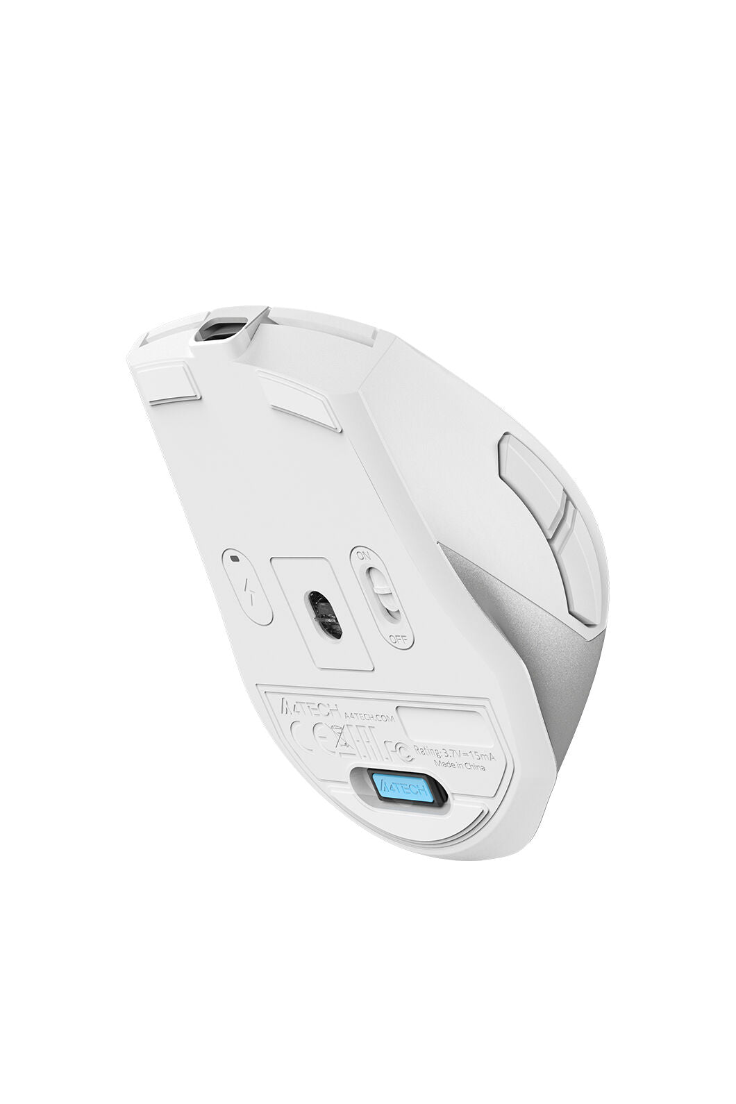 A4Tech - FG45CS Air2 S.Recharge Mouse - silver-white