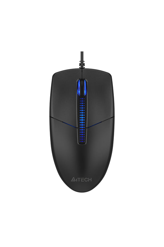 A4Tech - N-530S Illuminate Silent Mouse - black