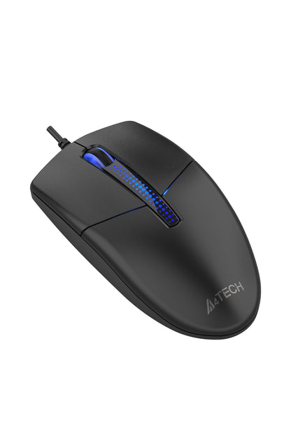 A4Tech - N-530S Illuminate Silent Mouse - black