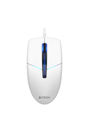 A4Tech - N-530S Illuminate Silent Mouse - white