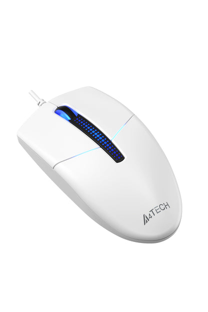 A4Tech - N-530S Illuminate Silent Mouse - white