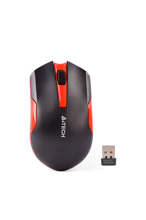 A4Tech - G3-200 Energy Saving Mouse - black-red