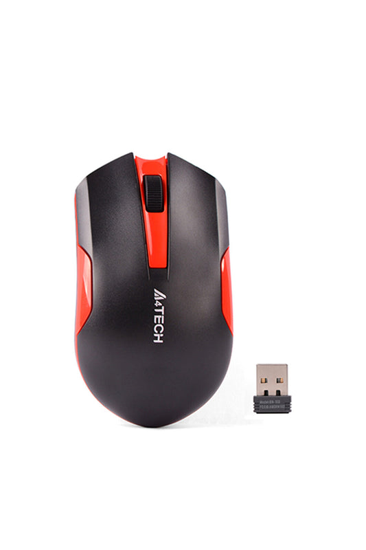 A4Tech - G3-200 Energy Saving Mouse - black-red