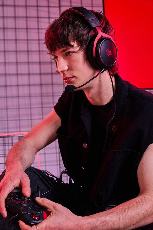 BLOODY - M590i Gaming USB Headphone - sports-red
