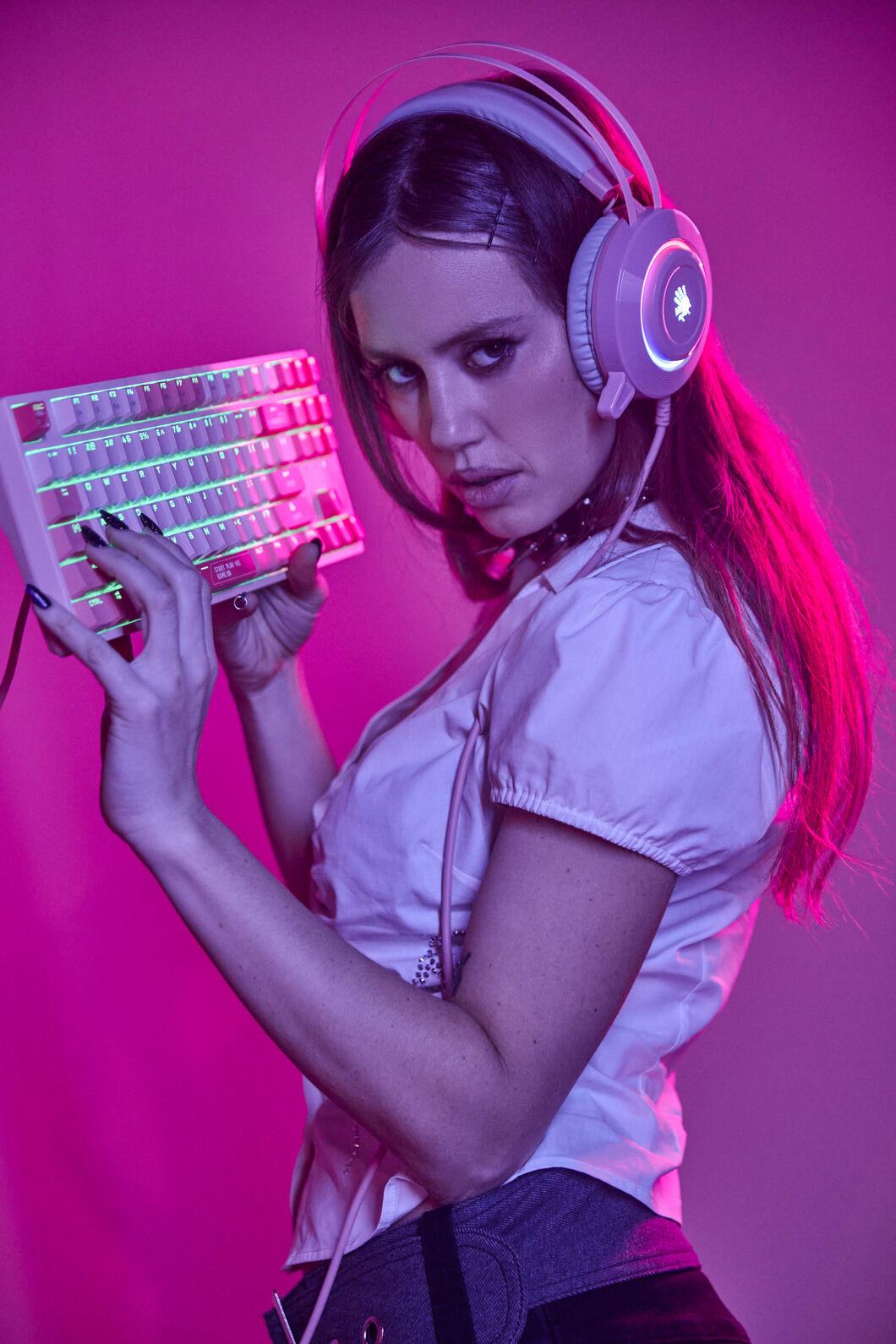 BLOODY - G521 Virtual 7.1 SS Headset - pink