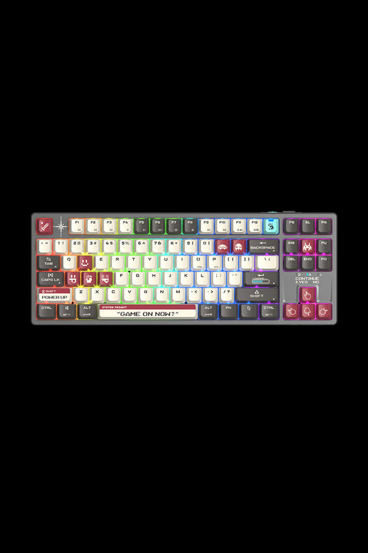BLOODY - WS87 Dual Core Mechanical Keyboard - pixels-red