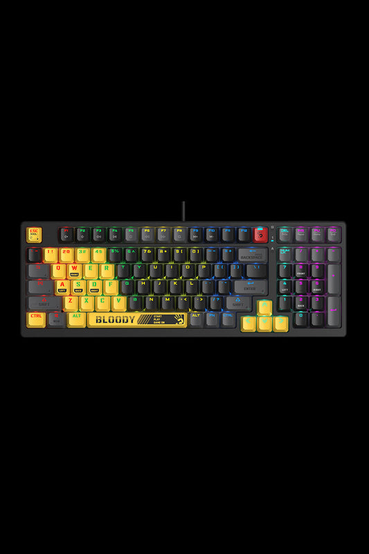BLOODY - S98 BLMS Mechanical Keyboard 80% - sports-lime