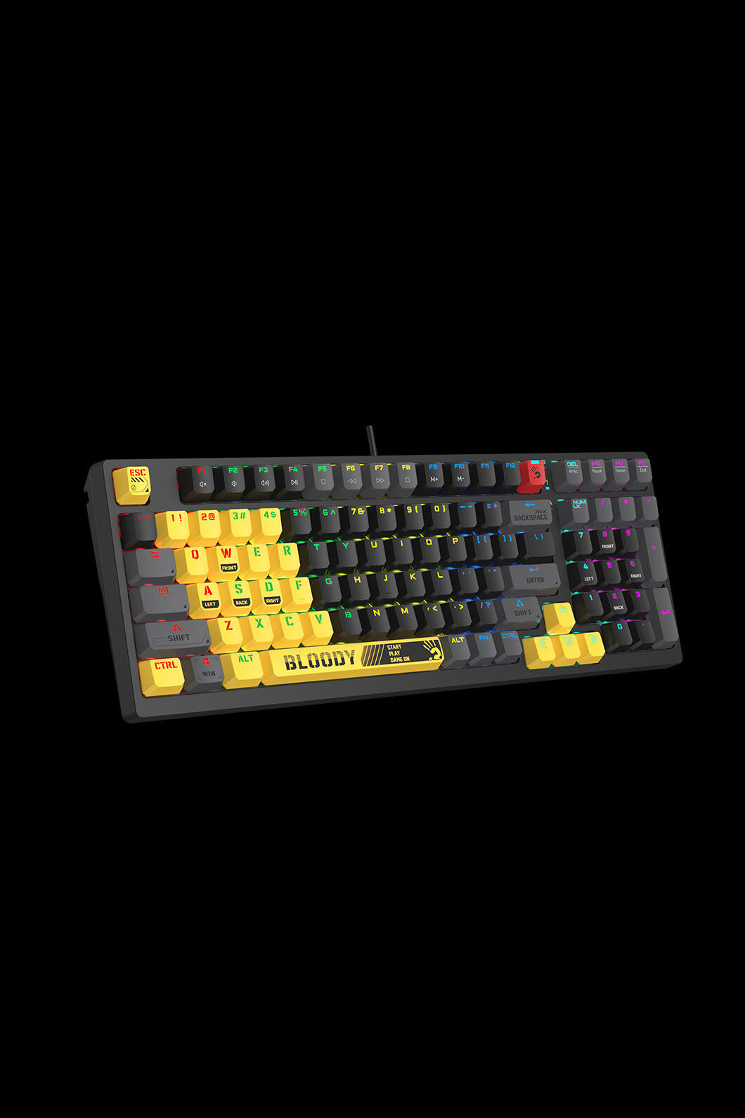 BLOODY - S98 BLMS Mechanical Keyboard 80% - sports-lime