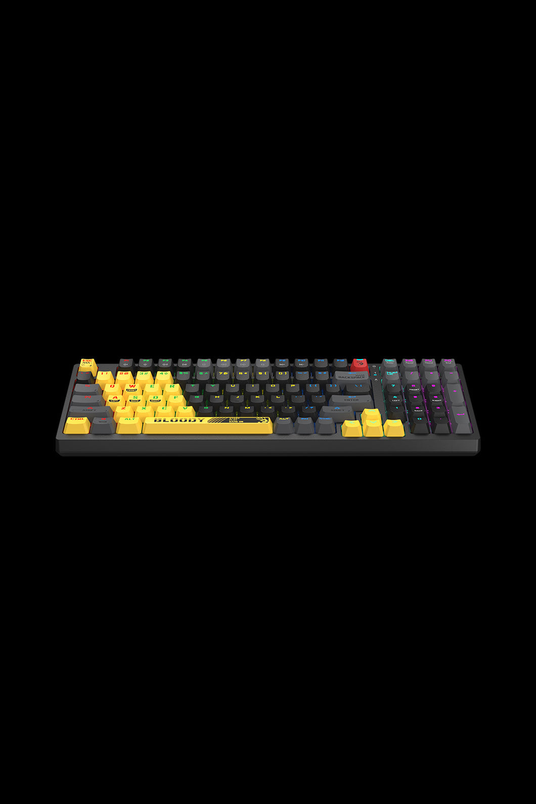 BLOODY - S98 BLMS Mechanical Keyboard 80% - sports-lime