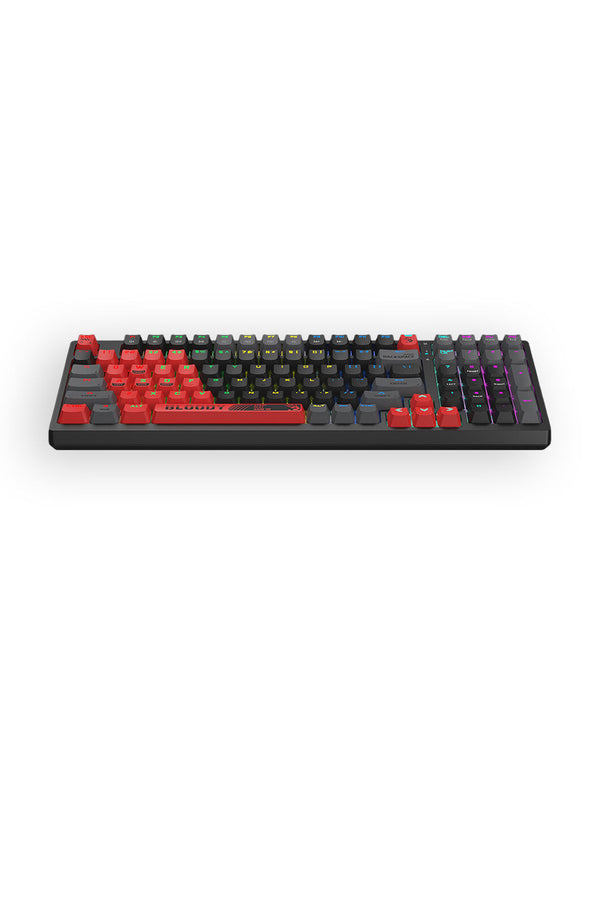 BLOODY - Bloody S98 BLMS Sports Red 80% Hot-Swappable Quiet Typing Gaming Keyboard - sports-red