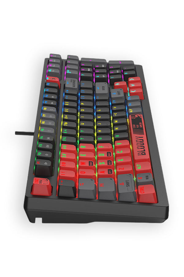 BLOODY - Bloody S98 BLMS Sports Red 80% Hot-Swappable Quiet Typing Gaming Keyboard - sports-red