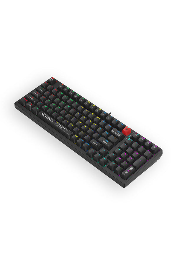 BLOODY - Bloody S98 BLMS Bloody Black 80% Hot-Swappable Quiet Typing Gaming Keyboard - bloody-black
