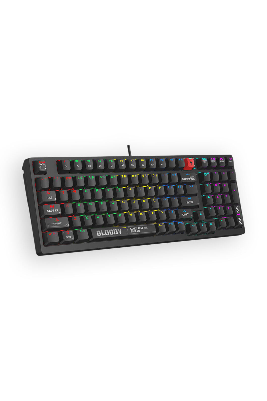 BLOODY - Bloody S98 BLMS Bloody Black 80% Hot-Swappable Quiet Typing Gaming Keyboard - bloody-black