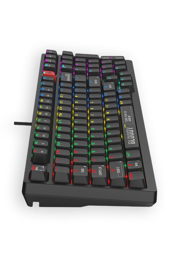 BLOODY - Bloody S98 BLMS Bloody Black 80% Hot-Swappable Quiet Typing Gaming Keyboard - bloody-black