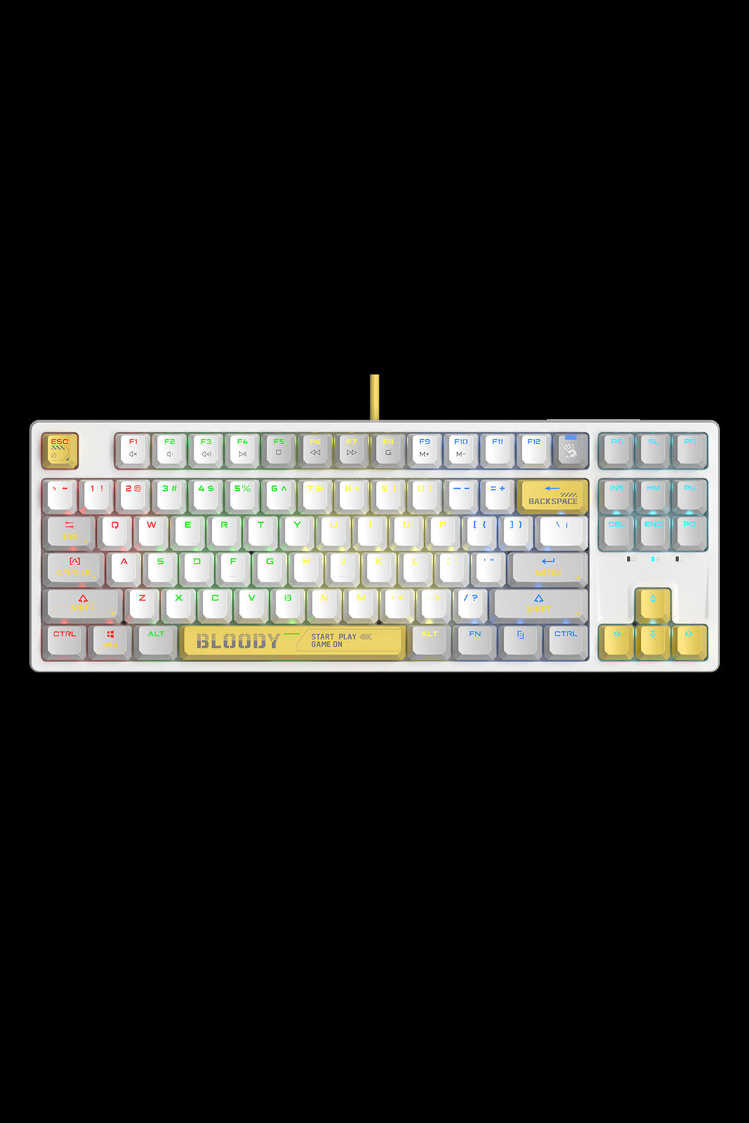 BLOODY - S87 BLMS Mechanical Keyboard 75% - energy-white