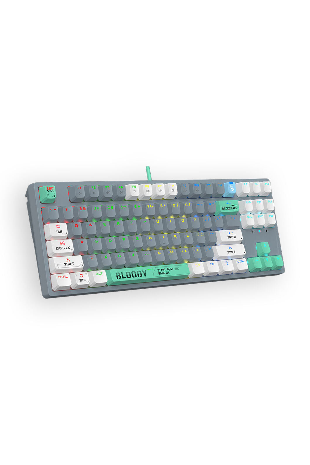 BLOODY - Bloody S87 Energy Ash TKL BLMS Mechanical Keyboard - energy-ash