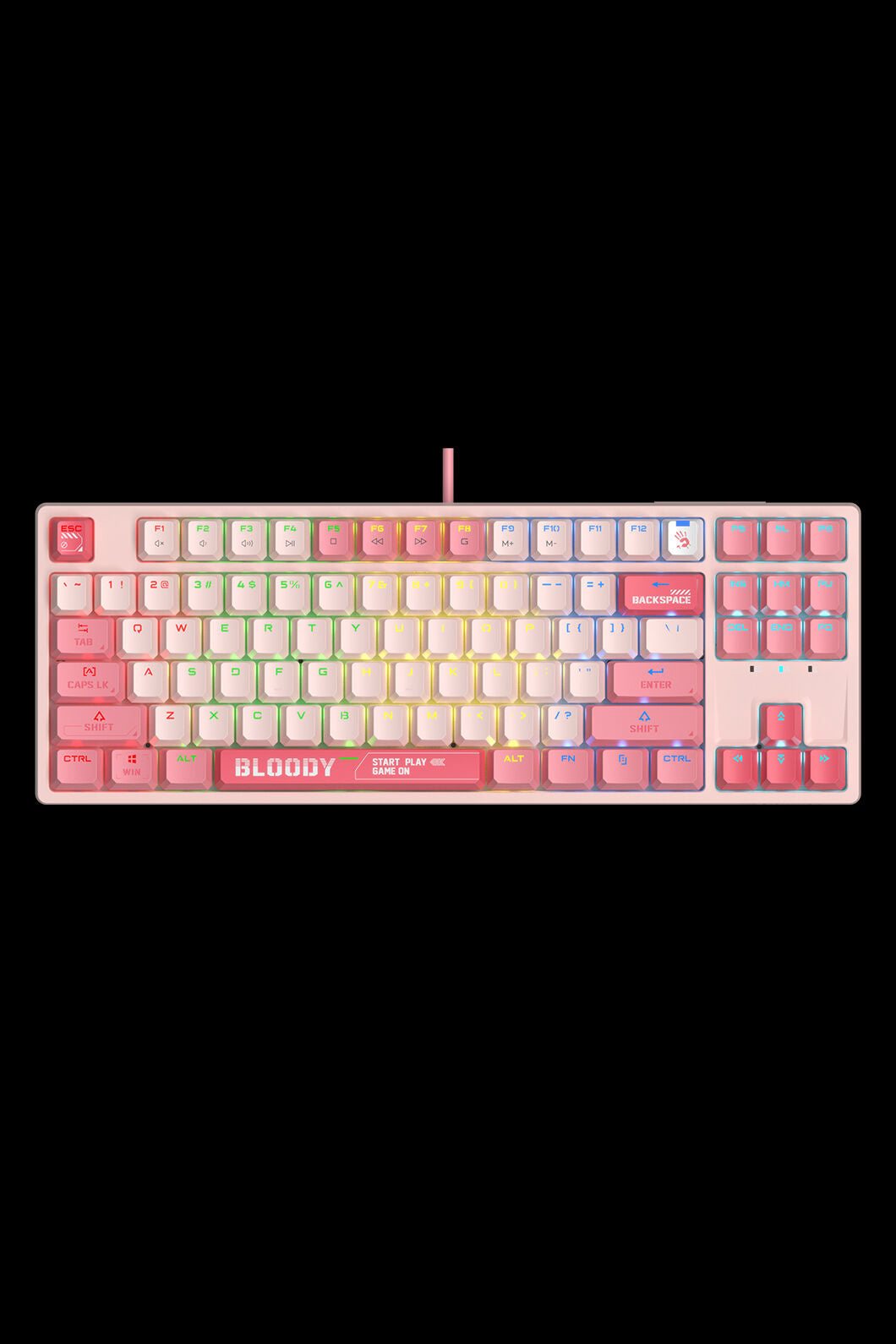 BLOODY - S87 BLMS Mechanical Keyboard 75% - energy-pink