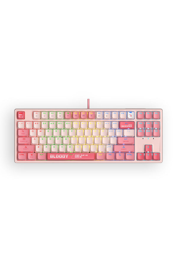 BLOODY - S87 BLMS Mechanical Keyboard 75% - energy-pink