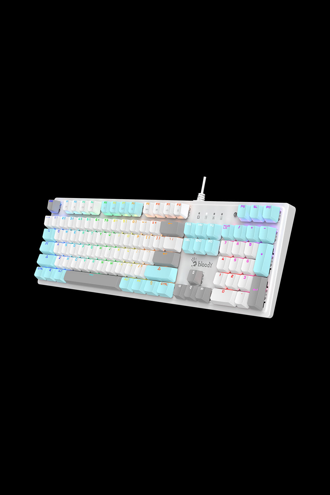 BLOODY - S520N BLMS Red Mechanical Keyboard - icy-white