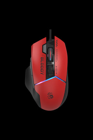 BLOODY - W95 Ultra Ex-Fire 5-Zone Mouse - sports-red
