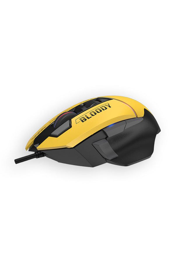 BLOODY - Bloody W95 Ultra Ex-Fire Sports Lime Full Size Extra Fire Button 5-Zone RGB Gaming Mouse - sports-lime